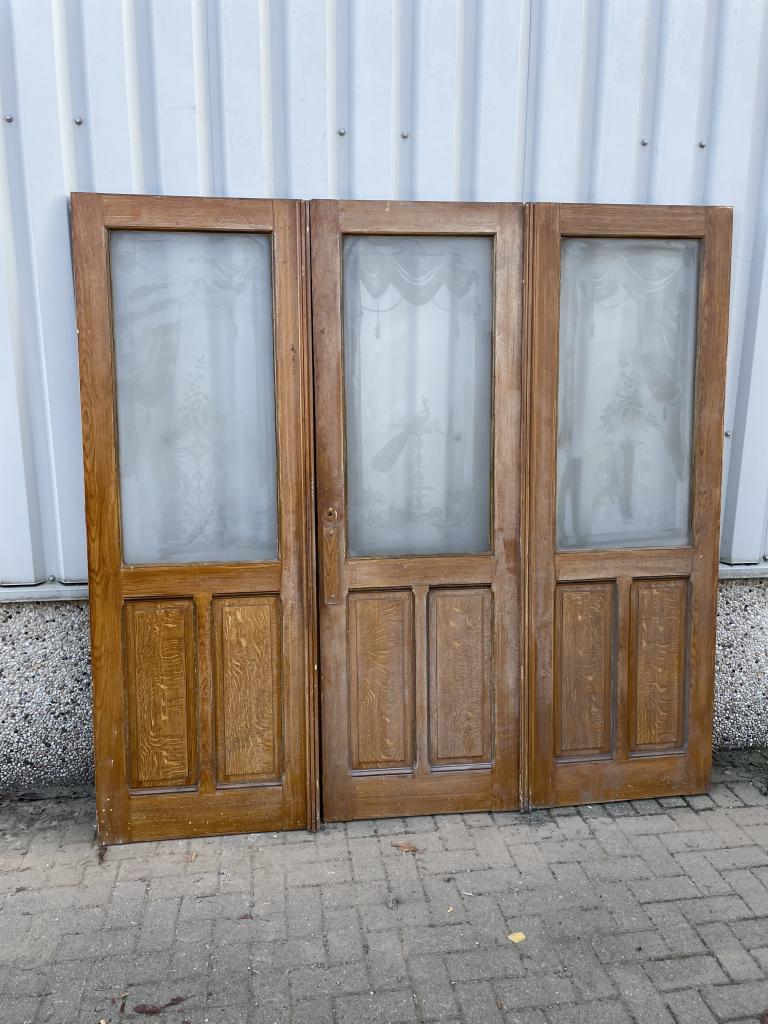 Prachtig antiek drieluik uit 1902, La belle porte, Jurgen.hoogenboezem@gmail.com, 120 cm of meer, Binnendeur