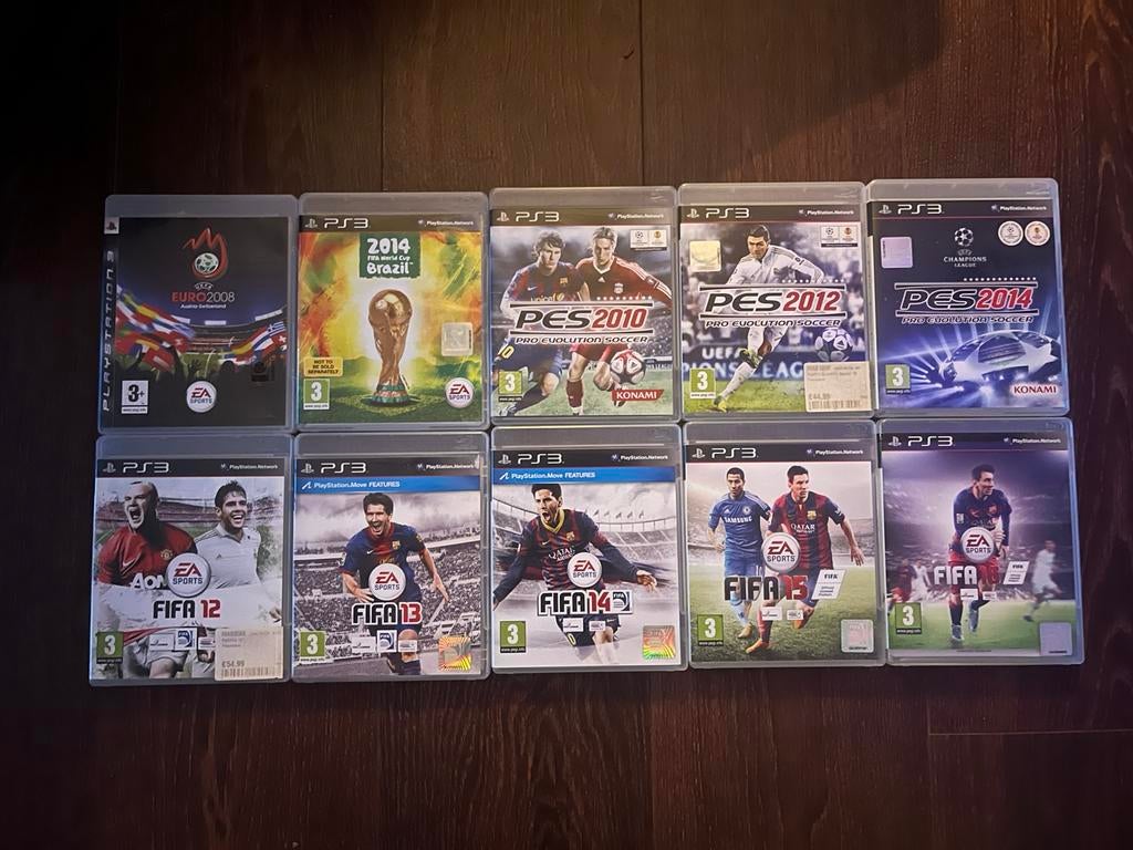 PS3 Voetbal games complete set FIFA PES UEFA, Spelcomputers en Games, Games | Sony PlayStation 3, Gebruikt, Ophalen of Verzenden