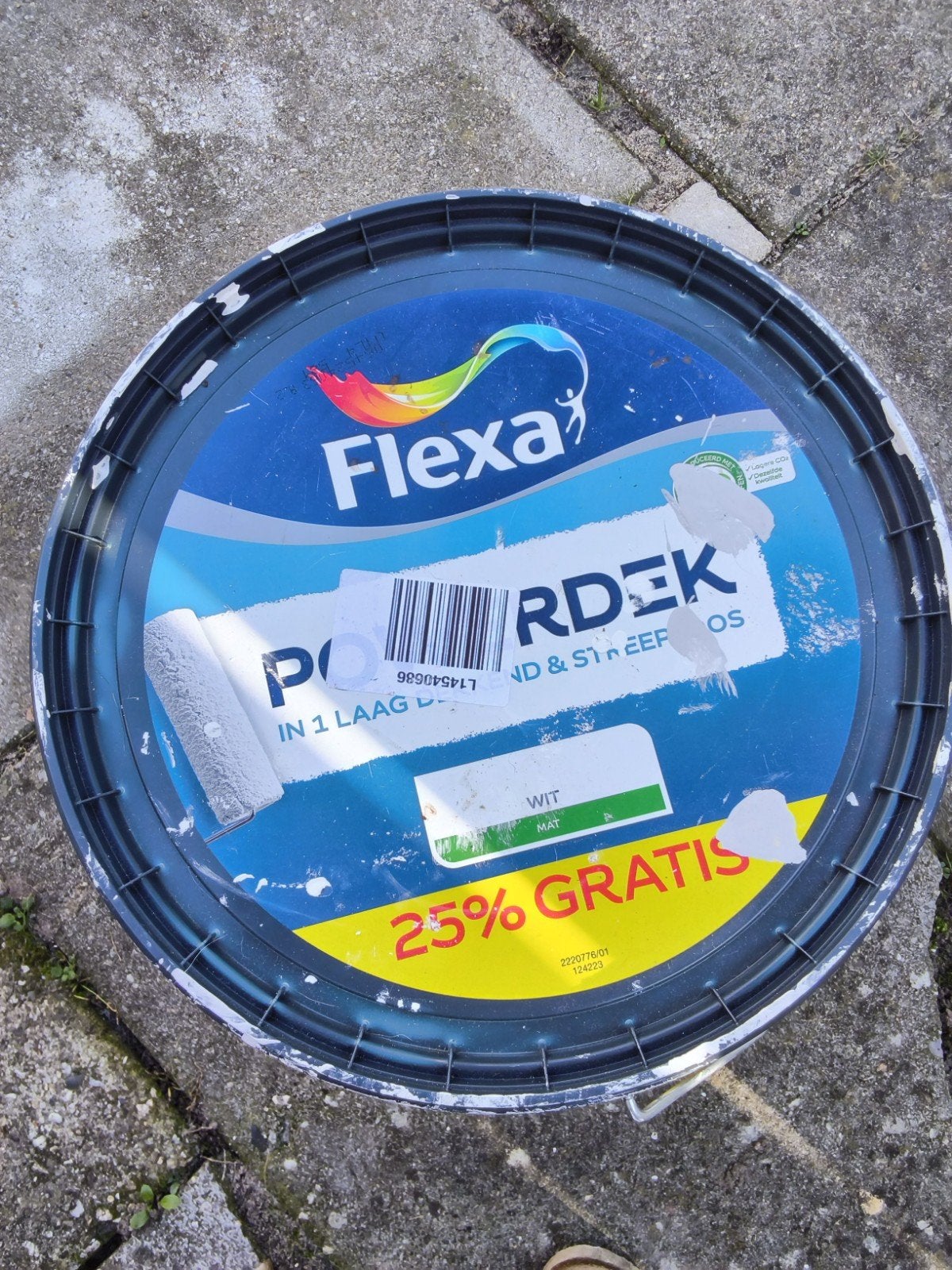 Flexa Powerdek Muren & Plafonds Muurverf Mat, Ophalen, Gebruikt, Overige kleuren, 5 tot 10 liter