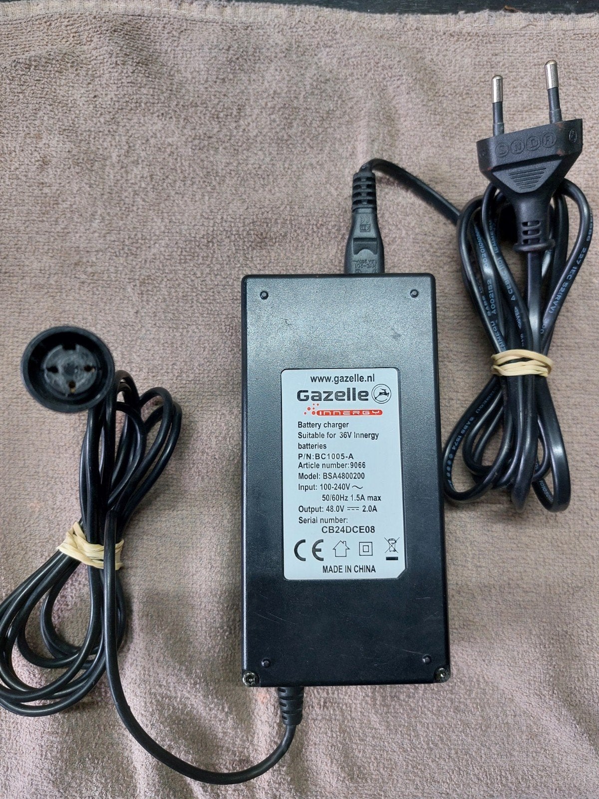 accu lader acculader Gazelle orange innergy originaal, Verzenden