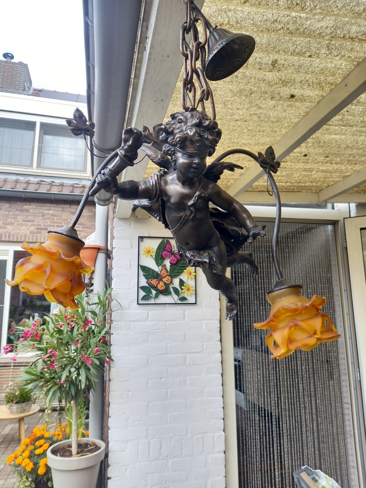 barok engel lamp, Antiek en Kunst, Ophalen