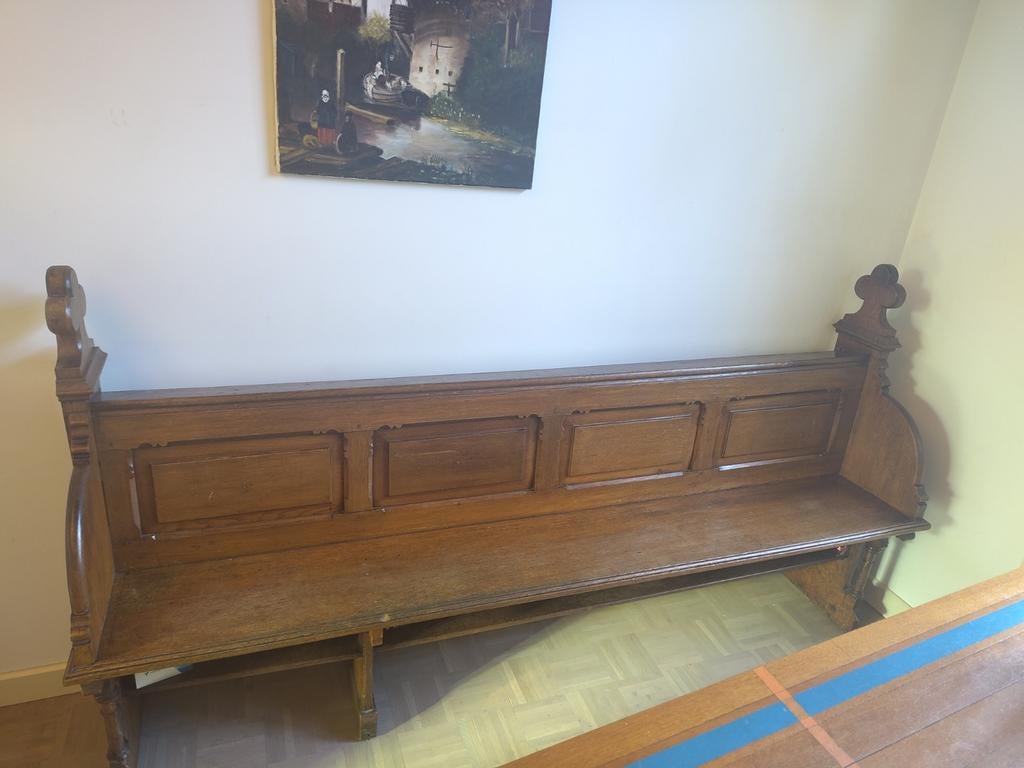 Antieke kerkbank uit Bonifatiuskerk Zaandam, Antiek en Kunst, Ophalen