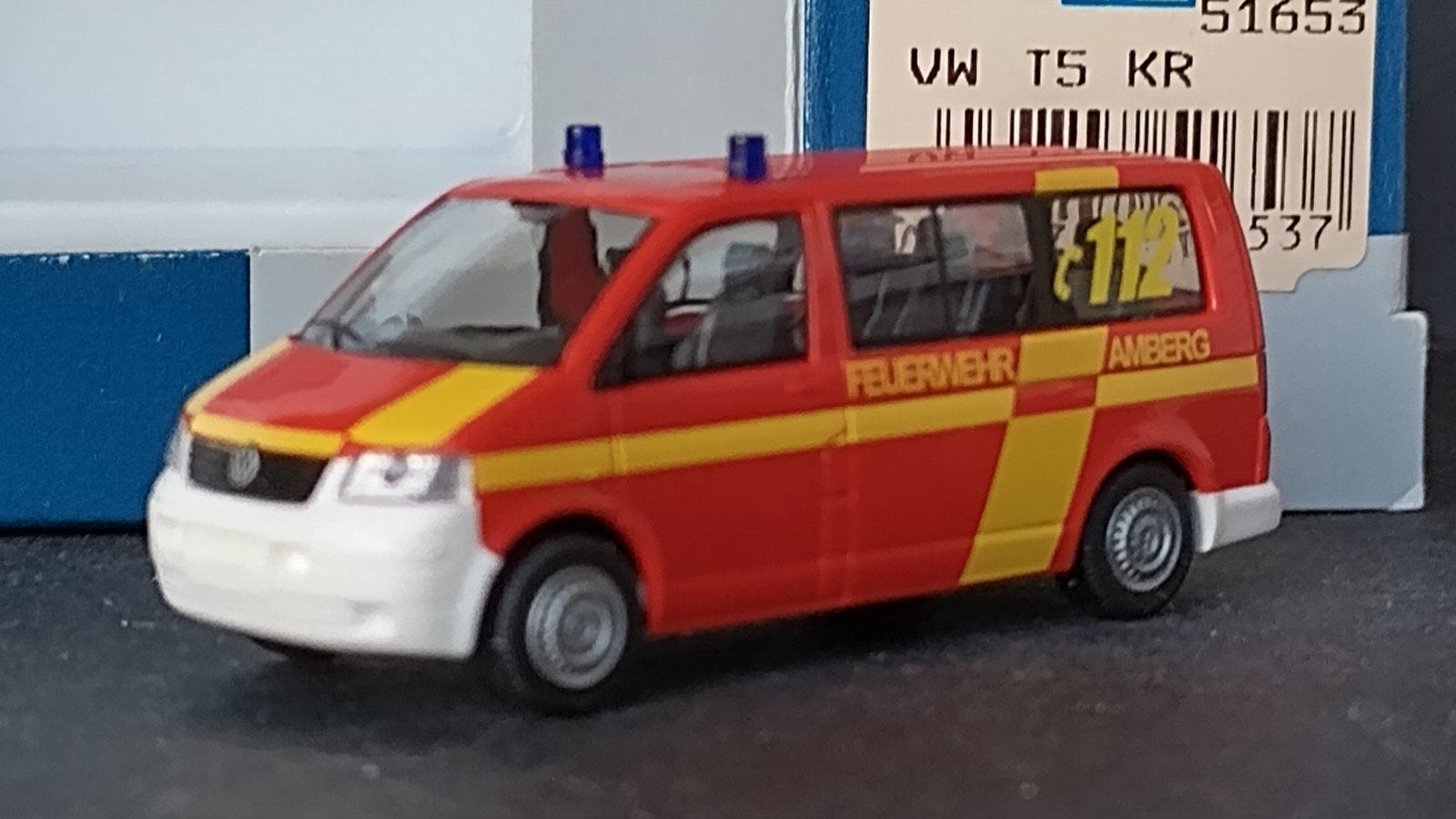 Volkswagen VW T5 Feuerwehr Amberg 1:87 Rietze Pol, Auto, Verzenden, ., Rietze