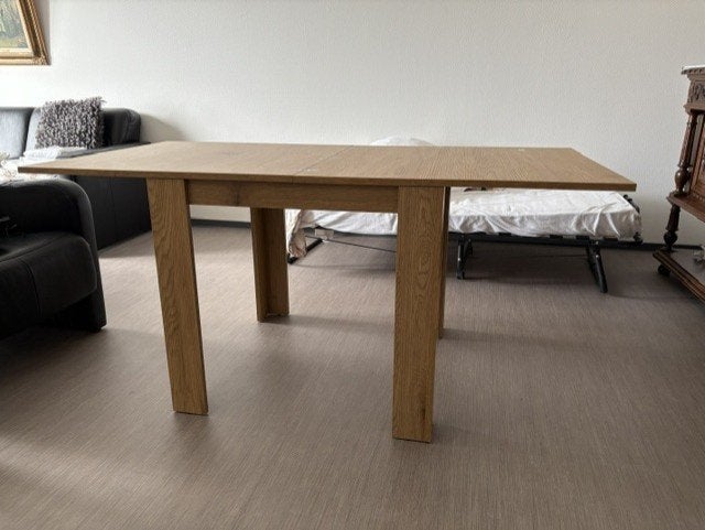 Keukentafel, Huis en Inrichting, Ophalen, 100 tot 150 cm, Eikenhout, 50 tot 100 cm