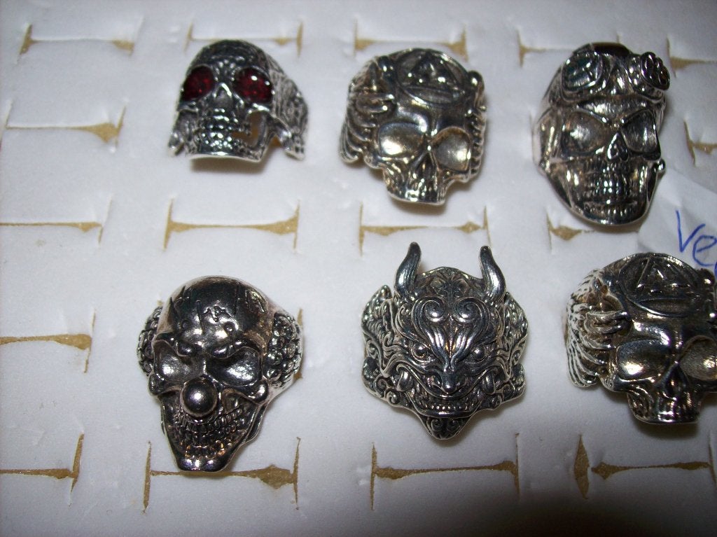 Ringen Zilvertint Metaal Aparte modellen verstelb / 2 v 8,00, Sieraden, Tassen en Uiterlijk, Ringen, 20 of groter, Nieuw, Dame of Heer