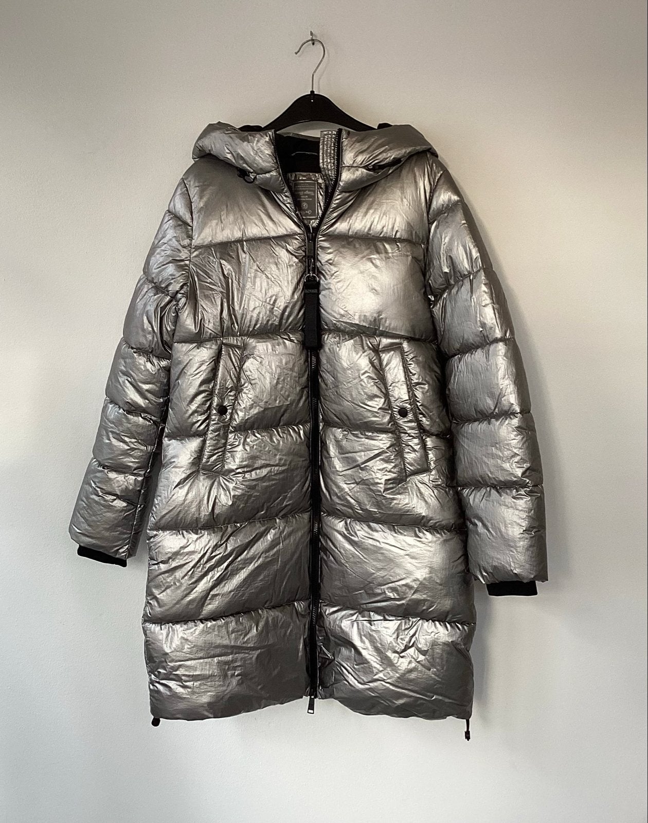 Nieuwe Geisha gewatteerde jas - Gun Metal (Maat S/36), Kleding | Dames, Ophalen of Verzenden, Nieuw, Maat 36 (S), Grijs