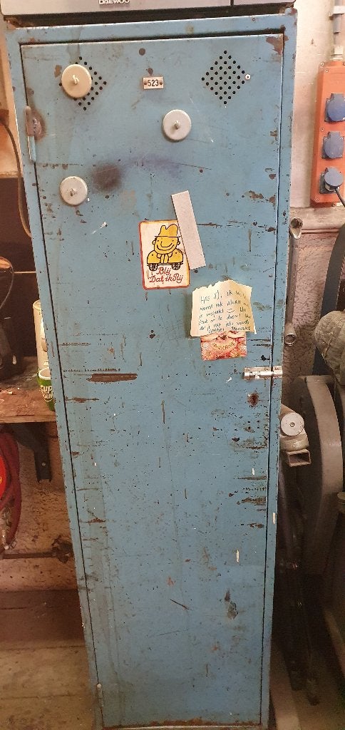 Vintage Industriële Locker – Unieke Barn Find !, Ophalen, Gebruikt, Uniek Vintage Origineel onbewerkt