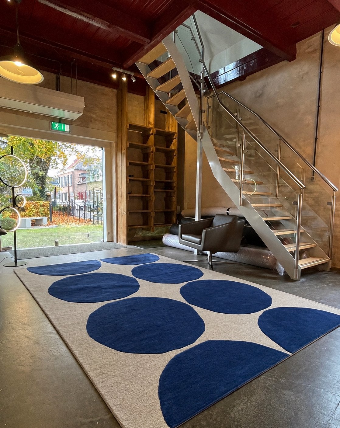 Brink en Campman tapijt Marimekko Isot Kivek Blue 250 x 350, Ophalen, Blauw, Rechthoekig, 200 cm of meer