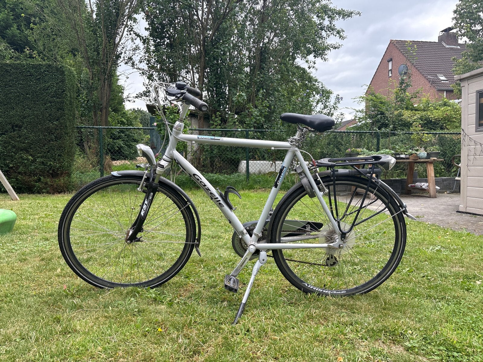 Gazelle herenfiets 24 versnellingen, framemaat 61”, Fietsen en Brommers, Ophalen, Gebruikt, Versnellingen, 61 tot 65 cm