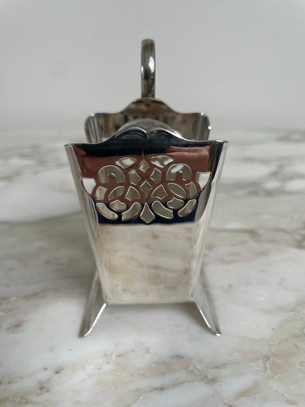 Oude of vintage verzilverde Maggi fleshouder, Ophalen of Verzenden