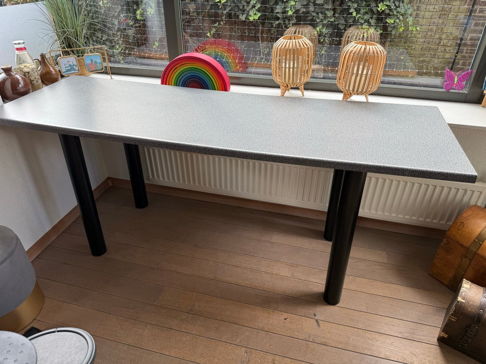 Grote tafel, ideaal als extra werktafel, Ophalen, Overige materialen, Gebruikt, 150 tot 200 cm