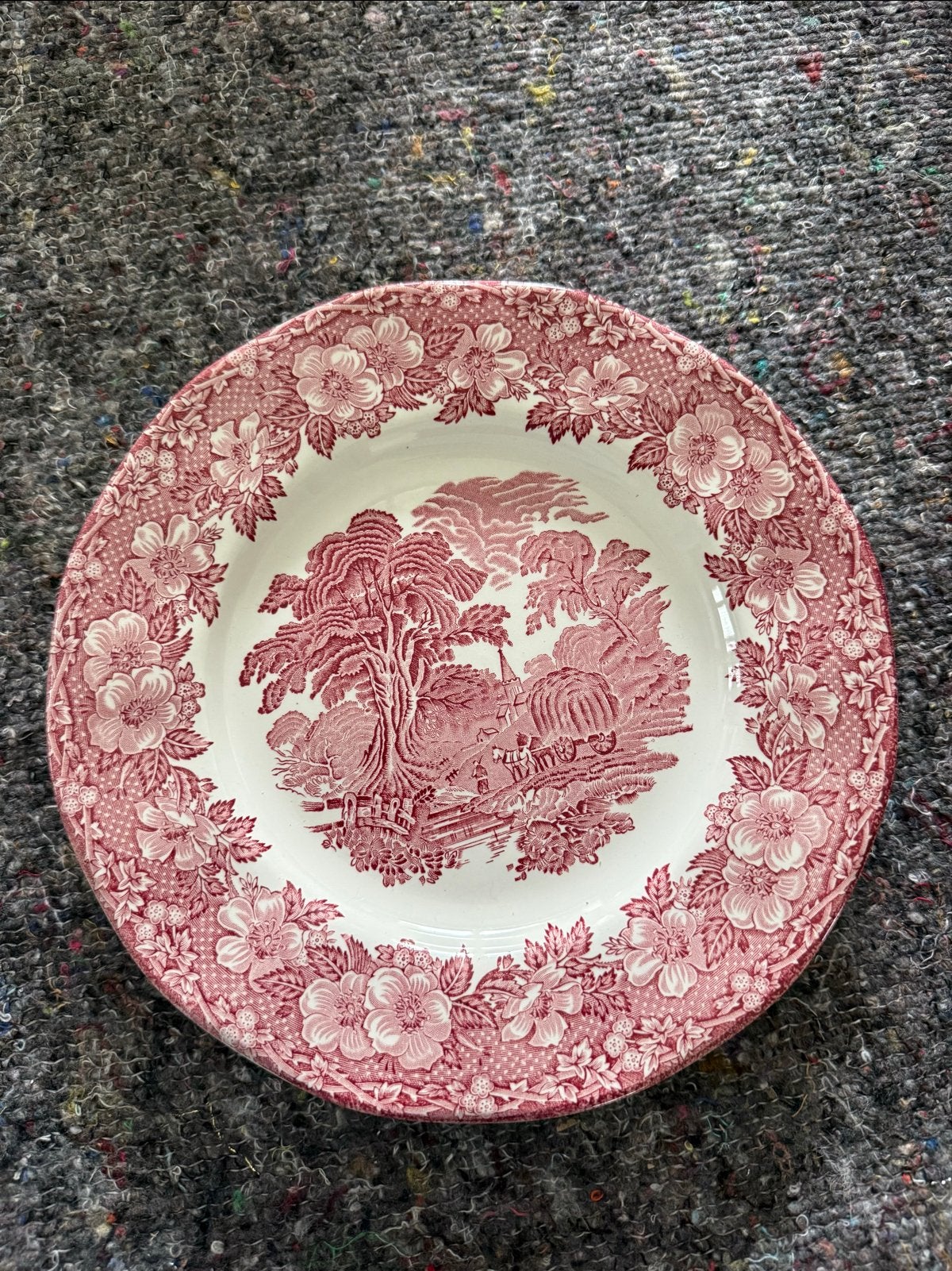 Prachtig Enoch Wedgwood Woodland bord - Made in England, Antiek en Kunst, Ophalen of Verzenden
