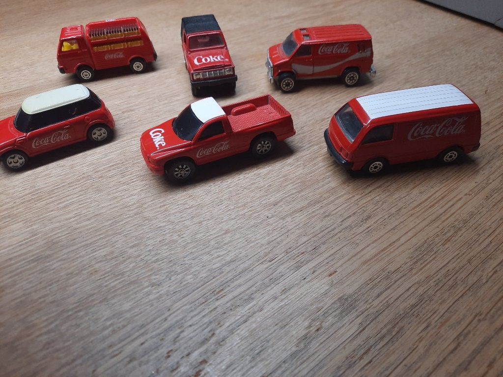 6 x Coca Cola auto's. In zeer goede staat, Ophalen of Verzenden, Zo goed als nieuw, Auto, Rietze