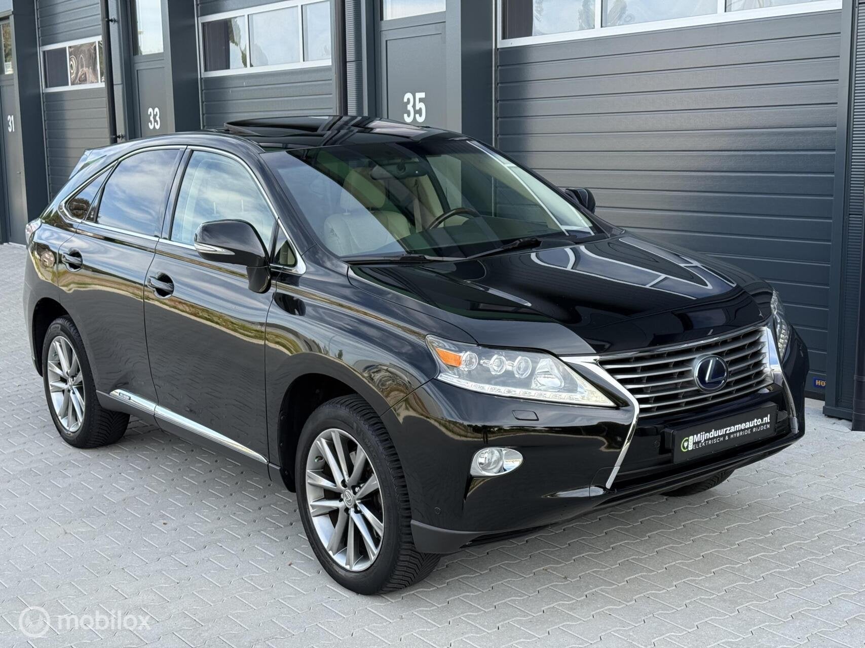 Lexus RX 450h 4WD President, Dakje, Trekhaak, Levinson, ACC, Auto's, Automaat, Beige, 2000 kg, 138 €/maand