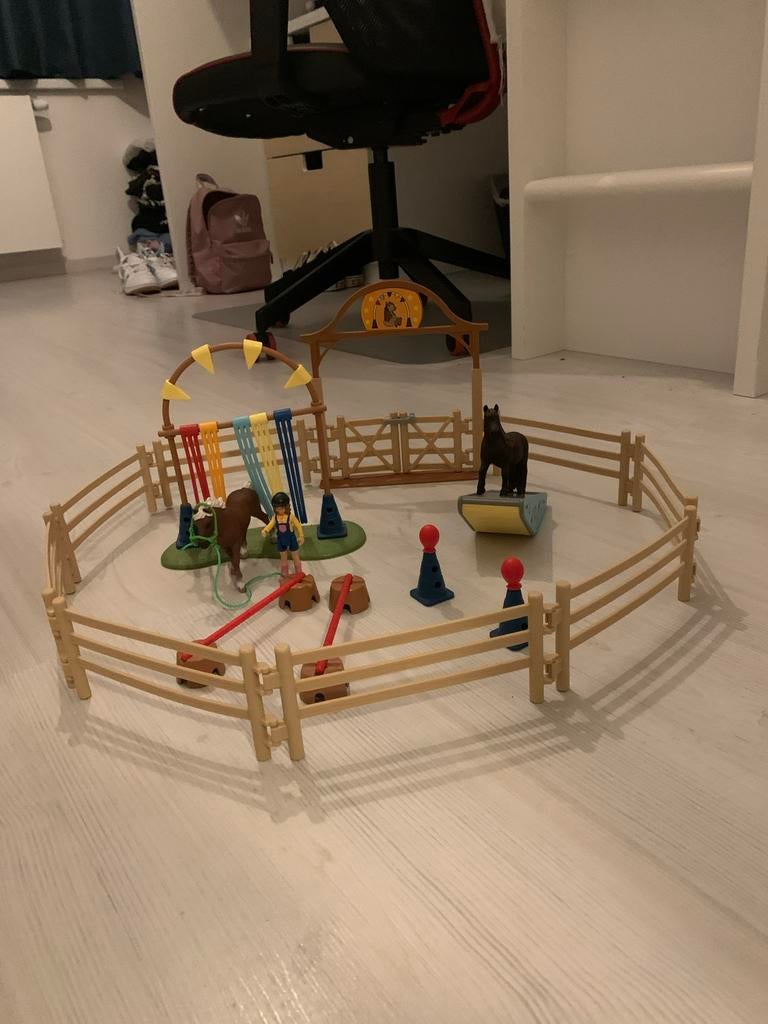 Schleich agility pony set (compleet) - 42481, Ophalen of Verzenden, Zo goed als nieuw