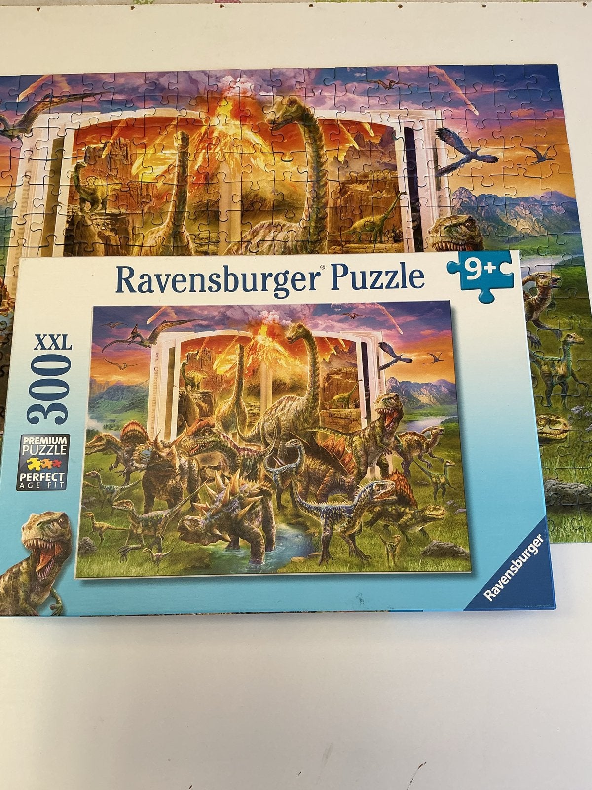 Ravensburger XXL 300 Stukjes Dinosaurus Puzzel 9+, Ophalen of Verzenden, Minder dan 500 stukjes, Gebruikt, Legpuzzel
