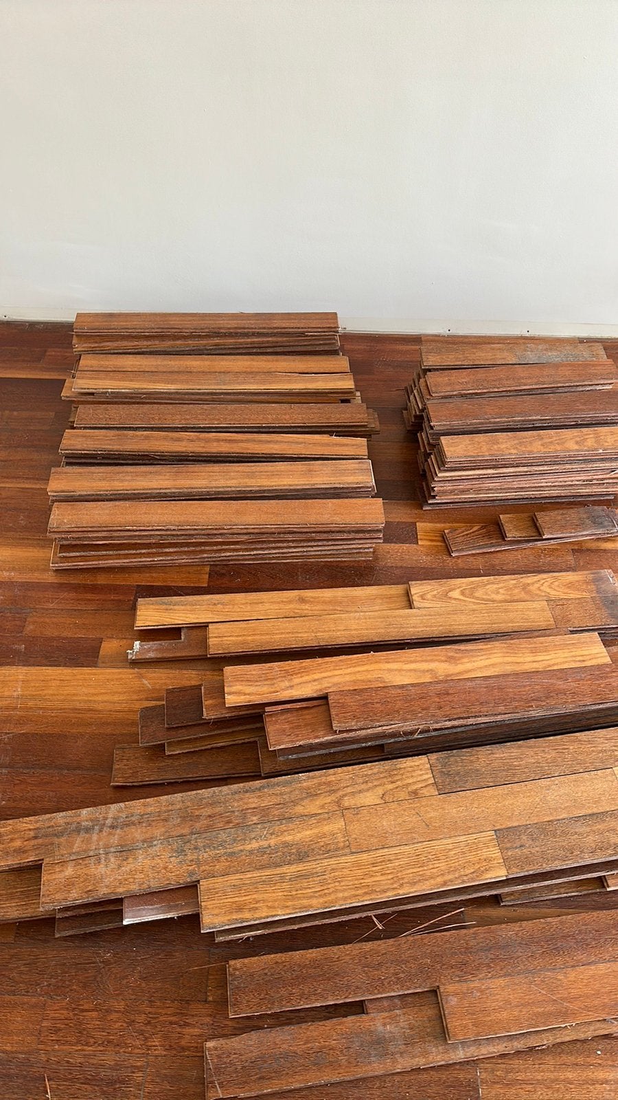 Jatoba tropische hardhouten vloer +- 70 m2, Ophalen, Gebruikt, Minder dan 25 mm, Plank