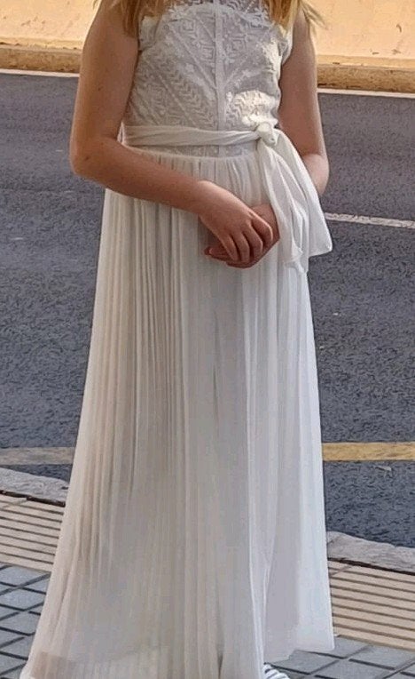 Mooie witte jumpsuit voor meisjes, Ophalen, Zo goed als nieuw, Mayoral, Meisje