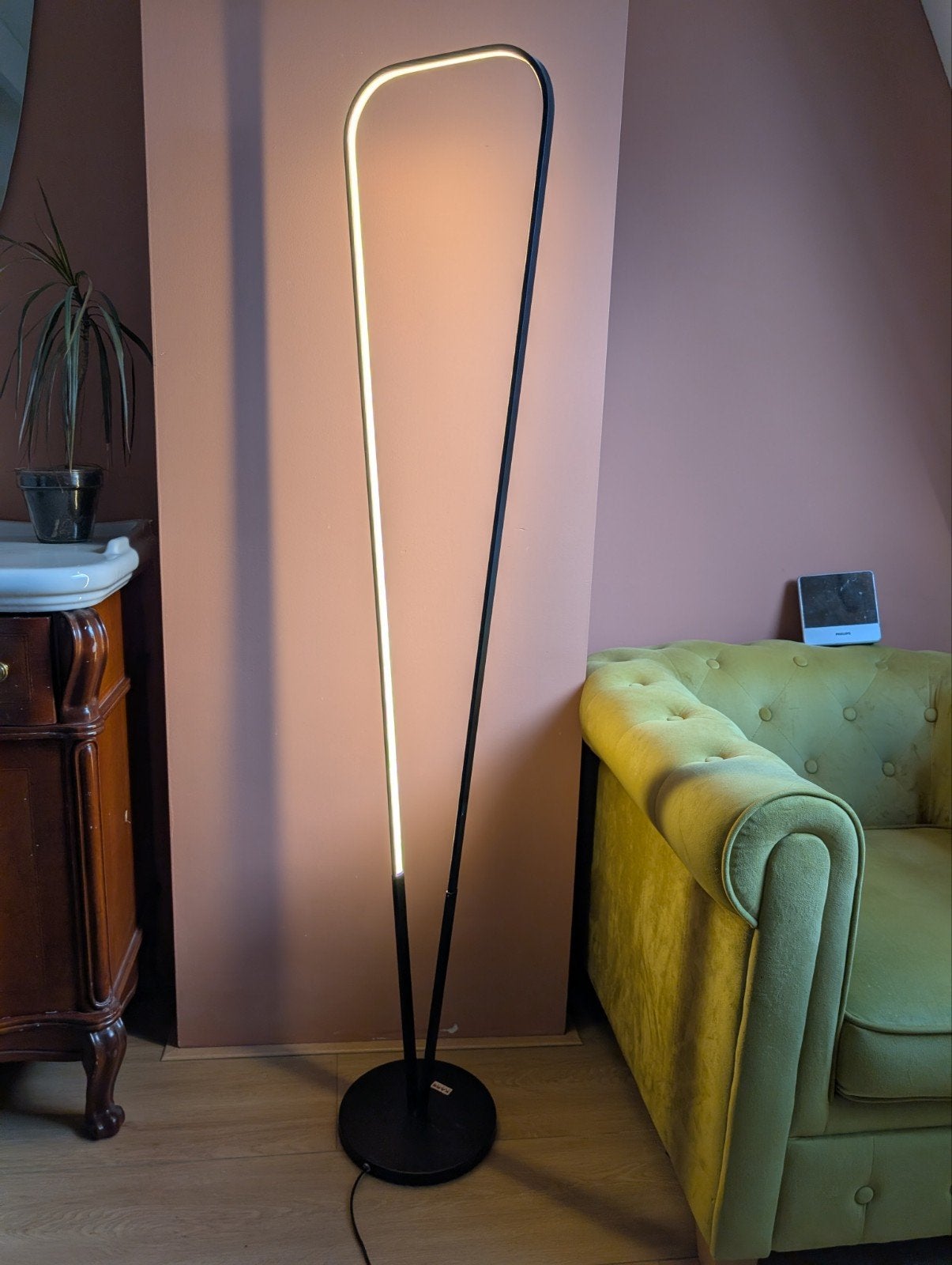 KARE Design LED vloerlamp zwart, sfeervol designlicht, Ophalen