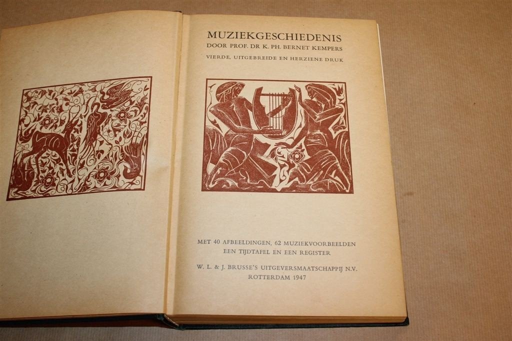 Muziekgeschiedenis — Standaardwerk 4e Druk 1947, Boeken, Ophalen of Verzenden, Gelezen, Europa