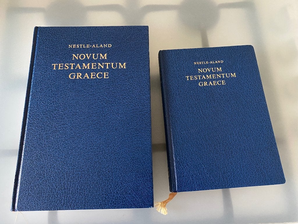 6) Novum Testamentum Greace, Boeken, Godsdienst en Theologie, Ophalen of Verzenden, Zo goed als nieuw, Christendom | Katholiek