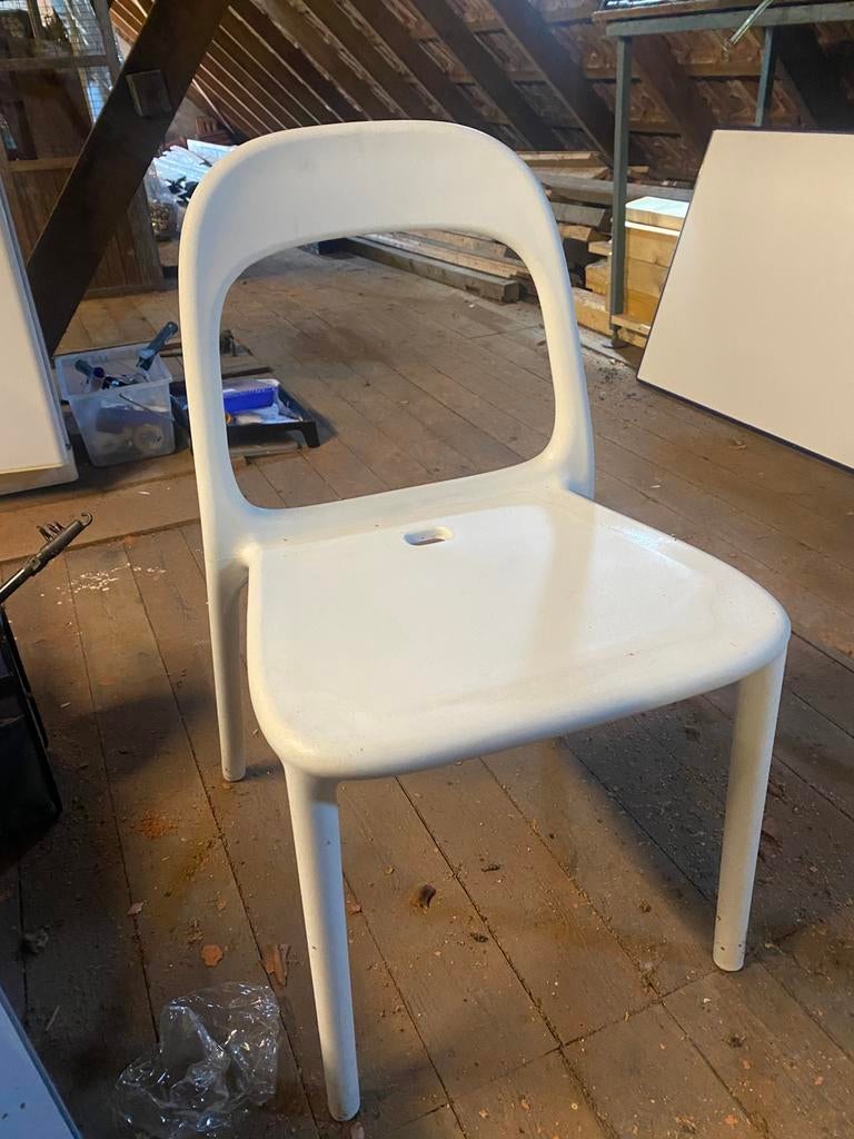 1 witte stoel urban ikea, gebruikt als douchestoel, Ophalen, Zo goed als nieuw, Wit, Eén