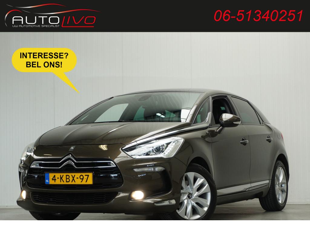 Citroën DS5 1.6 THP Business Executive AUTOMAAT! PANO H. LE, Auto's, Gebruikt, Zwart, 1598 cc, 1395 kg