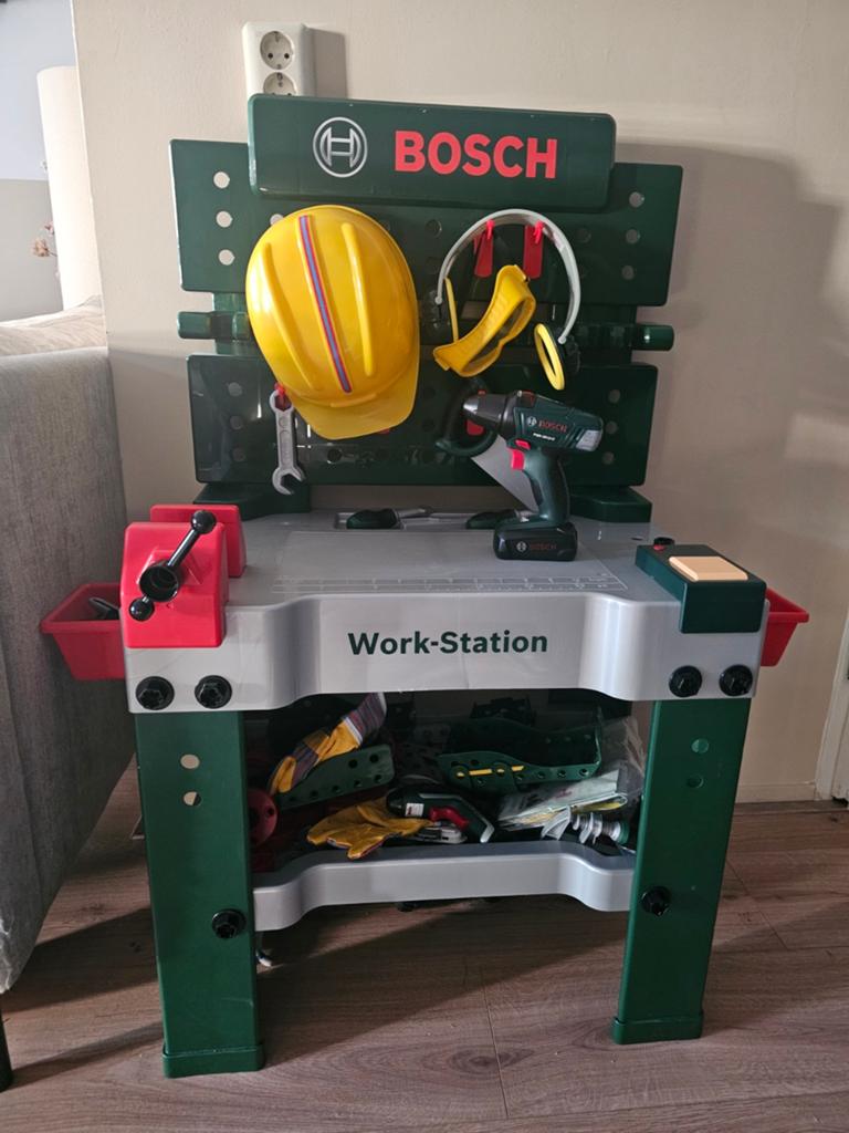 Bosch werkbank kinderen, Kinderen en Baby's, Speelgoed | Speeltafels, Ophalen, Gebruikt