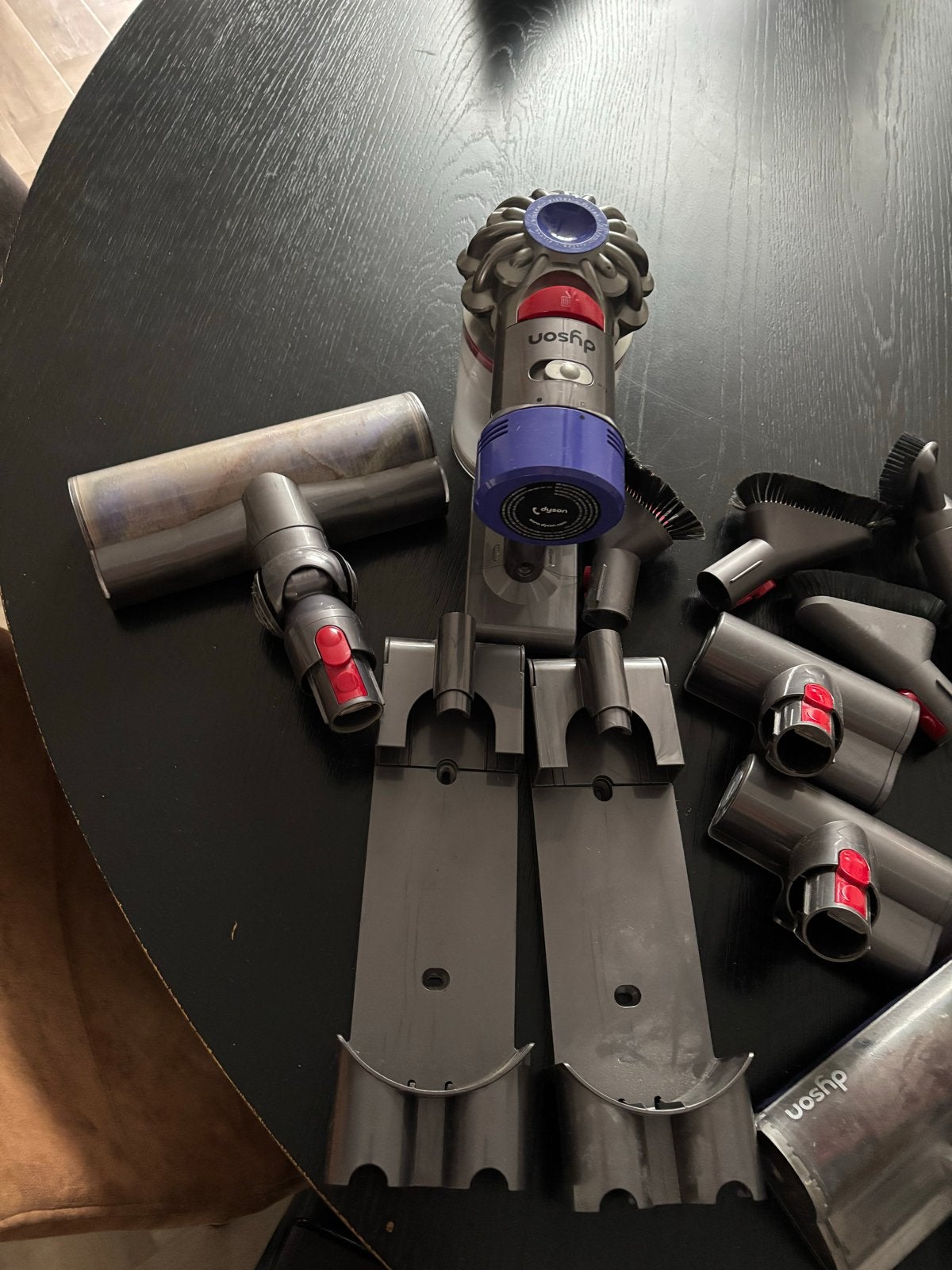 Dyson V8 Steelstofzuiger met veel accessoires, Ophalen, Gebruikt, Draadloos, Dyson