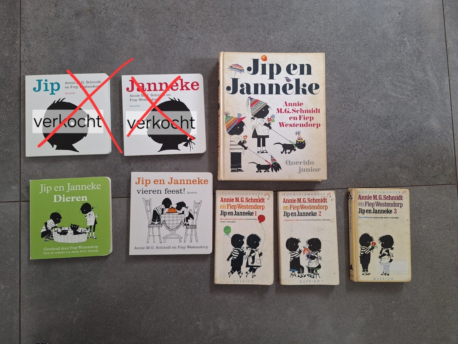 Jip en Janneke boeken kinderboeken Annie M.G. Schmidt, Boeken, Ophalen of Verzenden, Gelezen, Annie M. G. Schmidt, 3 tot 4 jaar