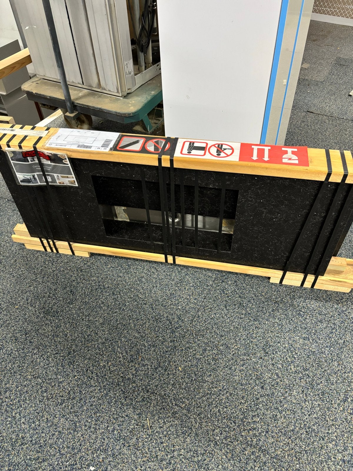 Composietsteen Maatwerkblad voor Badkamermeubel - Nieuw, Ophalen, 100 tot 150 cm, Nieuw, Wasbak of Wastafel