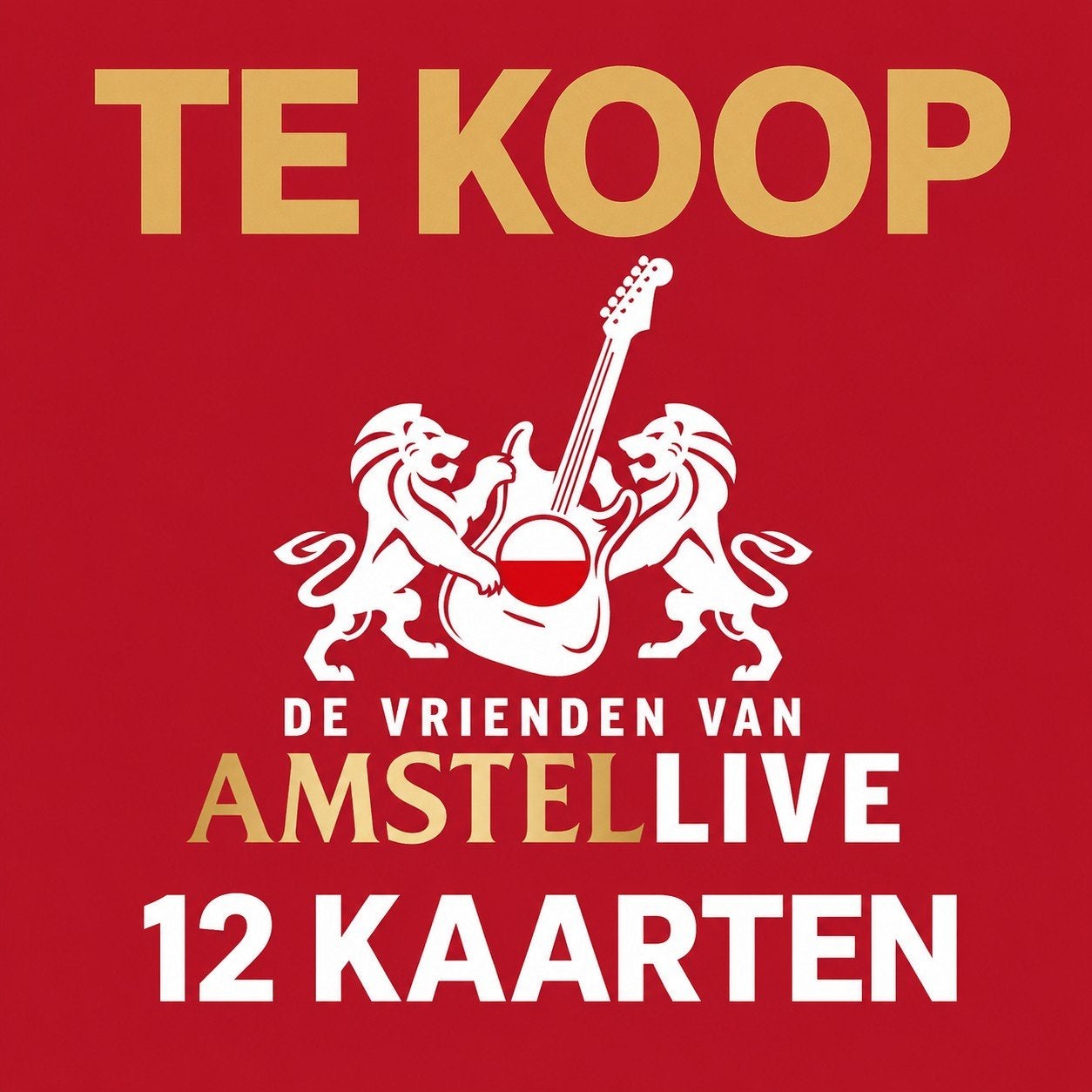 Ticket Vrienden van Amstel live 2027, Drie personen of meer