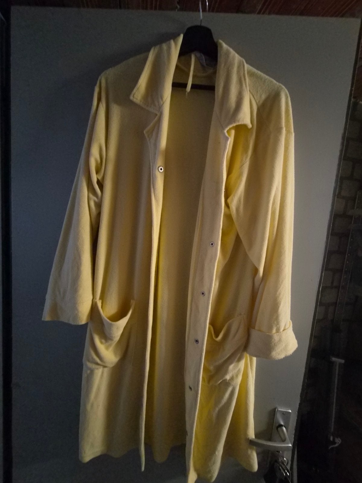 Gele badjas/ochtendjas met zakken maat M, Hunkemöller, Ophalen of Verzenden, Zo goed als nieuw, Maat 38/40 (M)
