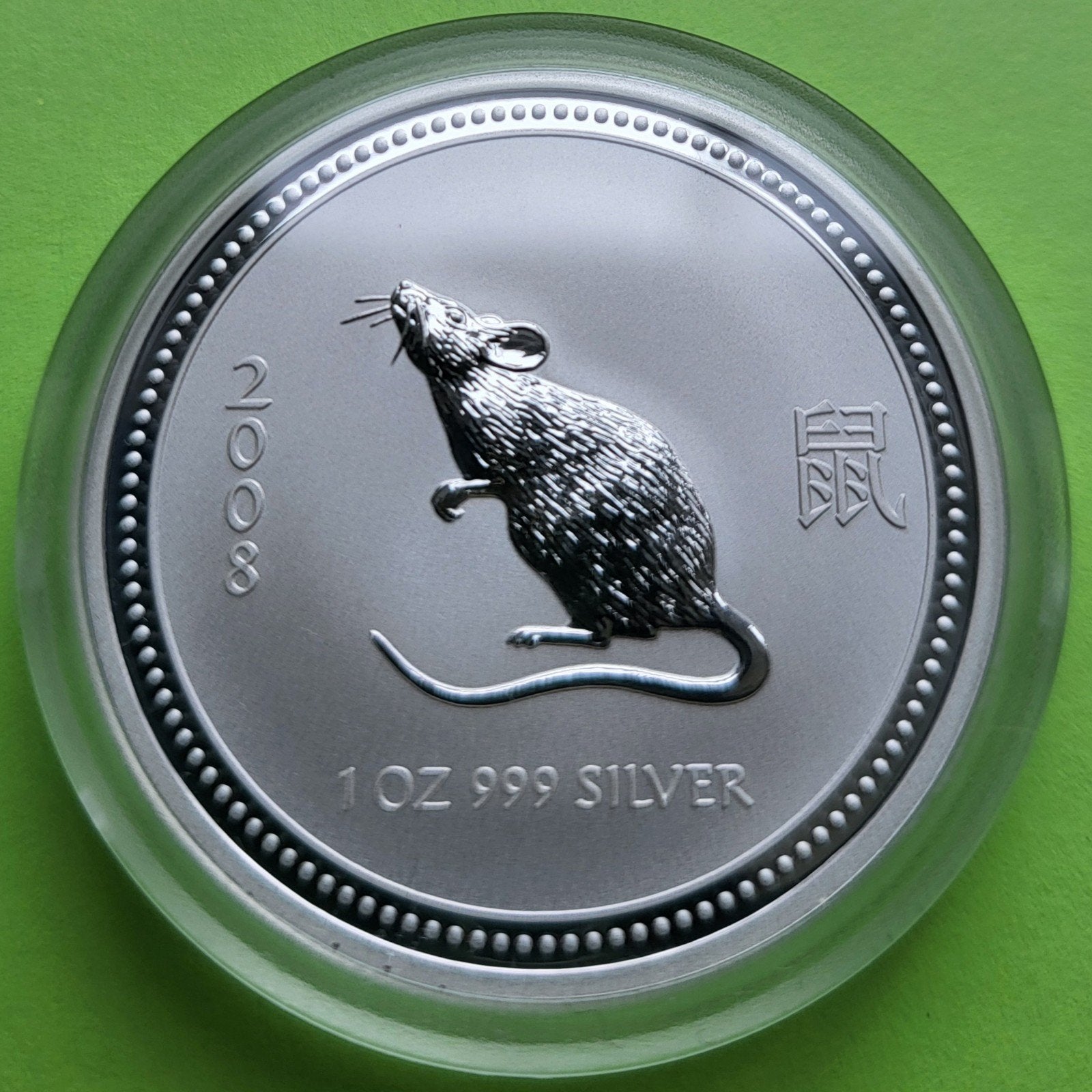 Lunar I 2008 Mouse - 1 oz zilver, Verzenden, Zilver