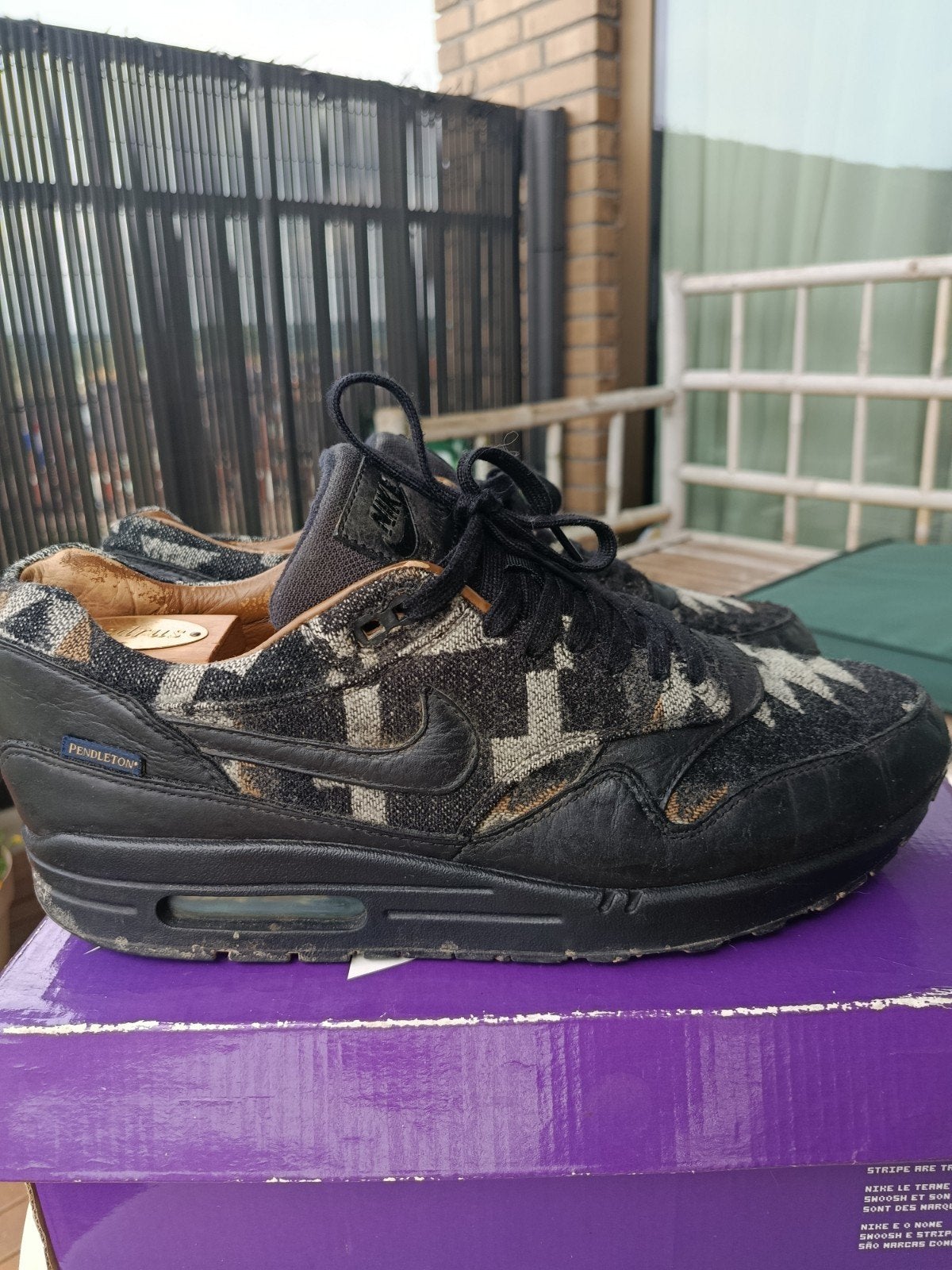 Nike Air Max 1 Prm Pendleton 45, Zwart, Nike, Ophalen of Verzenden, Sneakers of Gympen