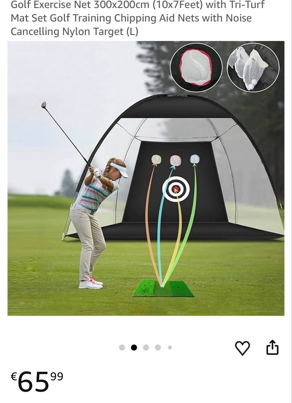 Chippingnet Golf 300cm - Oefennet voor Golf Training, Ophalen of Verzenden, Nieuw, Overige typen, Overige merken