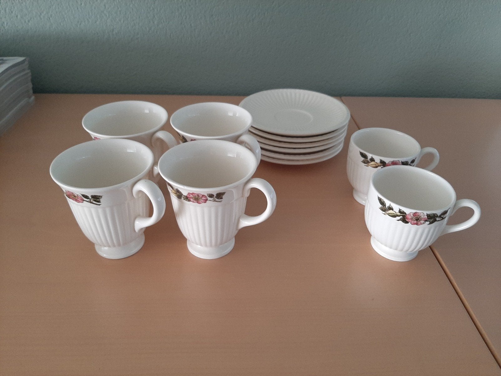 kop&schotels Wedgwood, Antiek en Kunst, Antiek | Servies compleet, Ophalen of Verzenden