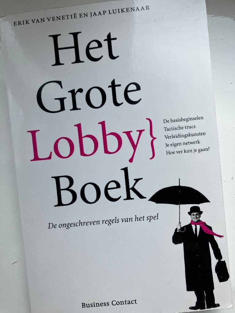 Erik van Venetie, Het grote lobbyboek, Verzenden, Zo goed als nieuw, Erik van Venetie, Sociale wetenschap
