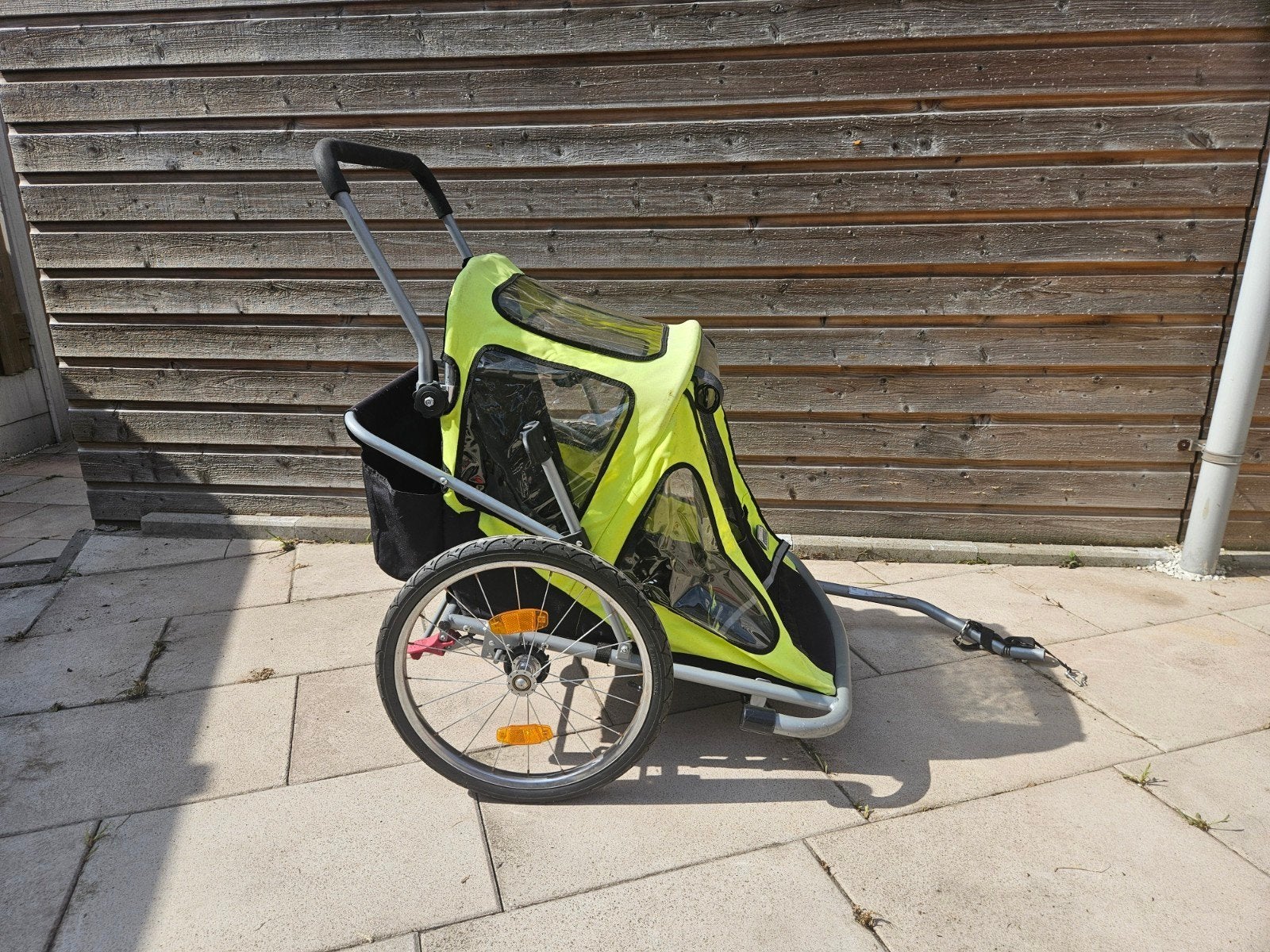 Fietskar voor 2 kinderen, Fietsen en Brommers, Ophalen of Verzenden, Zo goed als nieuw, Kinderkar, 40 tot 60 kg