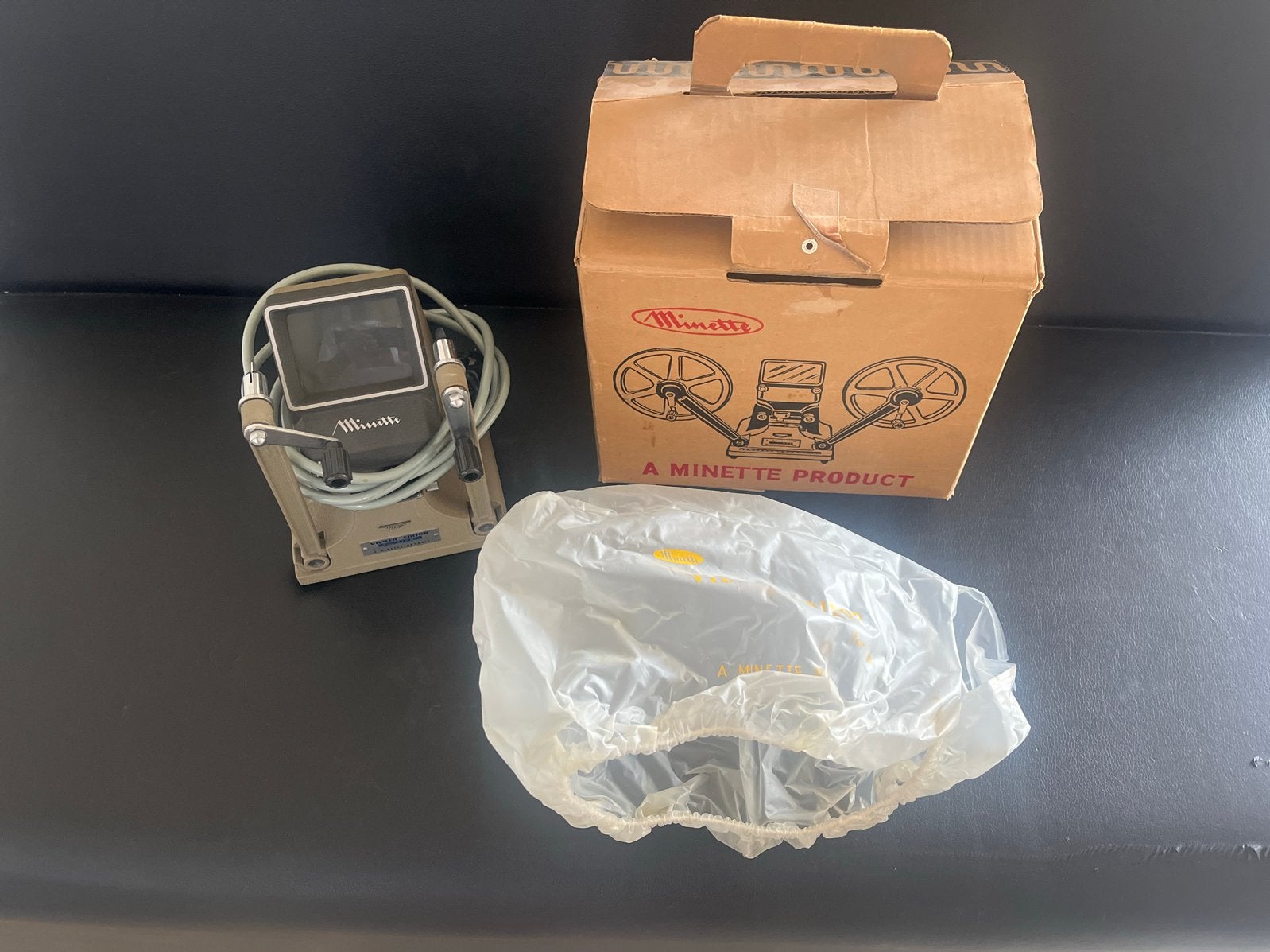 Vintage Minette Film Viewer/Editor met Scherm, Ophalen, Gebruikt, Met scherm