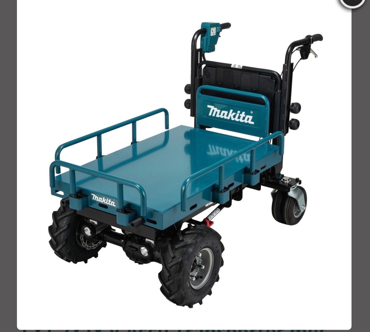 Makita DCU601Z Accu Kruiwagen/Transportkar - Zonder Accu, 100 liter of meer, Ophalen, Nieuw, Transportkar