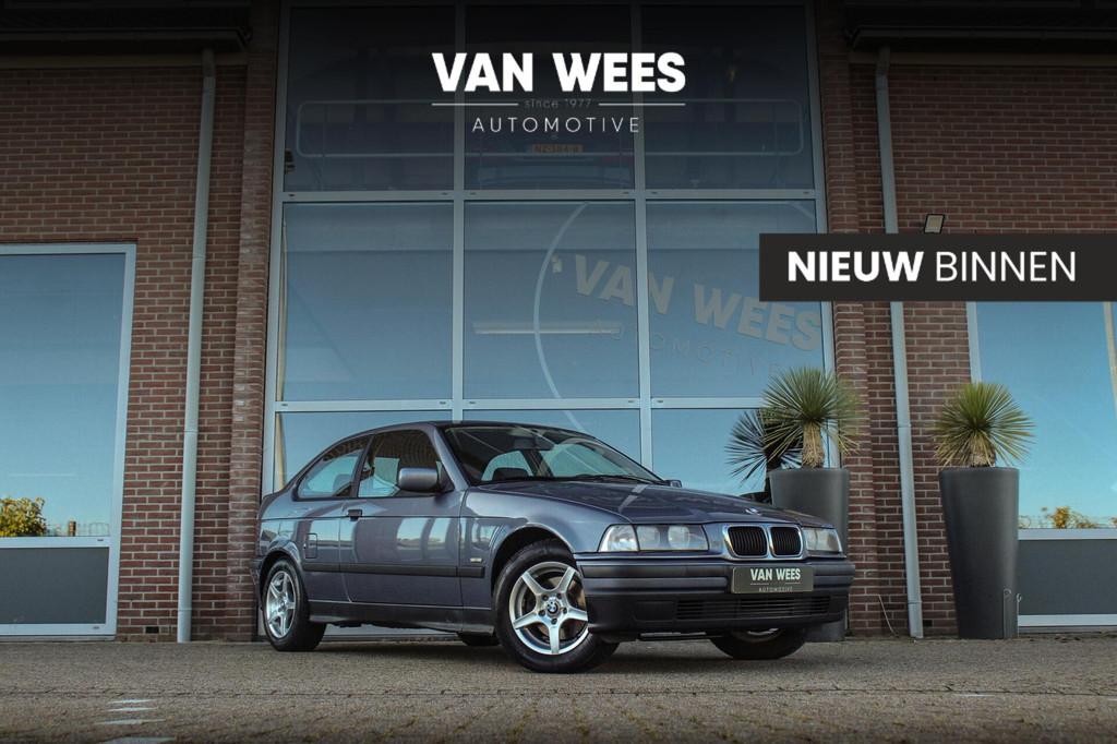 BMW E36 3-serie Compact 316i Executive | NL auto | 3e eigena, Auto's, BMW, Zwart, 4 cilinders, Blauw, Origineel Nederlands