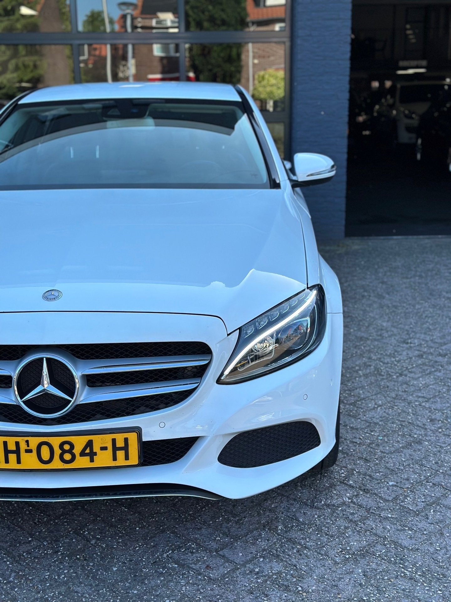Mercedes-Benz C-klasse 180 AmbiL|Xenon|Leer|Camera|Pdc|Nap!, Automaat, Euro 6, Wit, Bedrijf