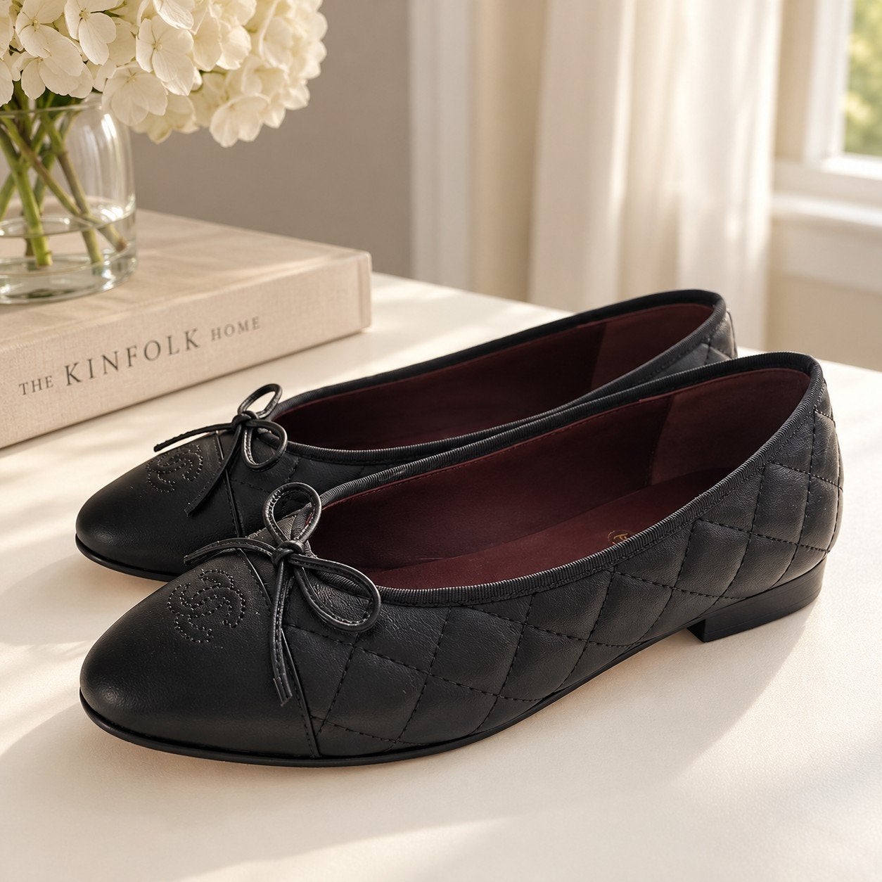 Chanel Ballerina's Zwart Maat 39C, Zwart, Zo goed als nieuw, Chanel, Ballerina's