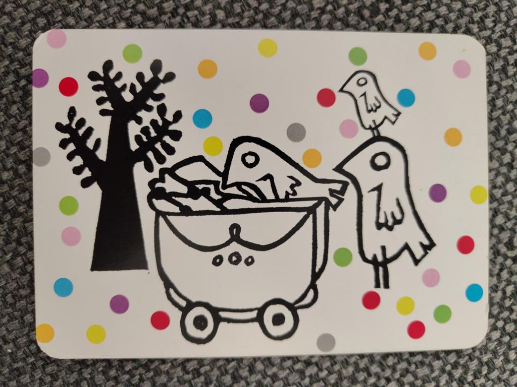 Vrolijke kaart, Verzamelen, Ophalen of Verzenden, 2000 tot heden, Geboortekaartje