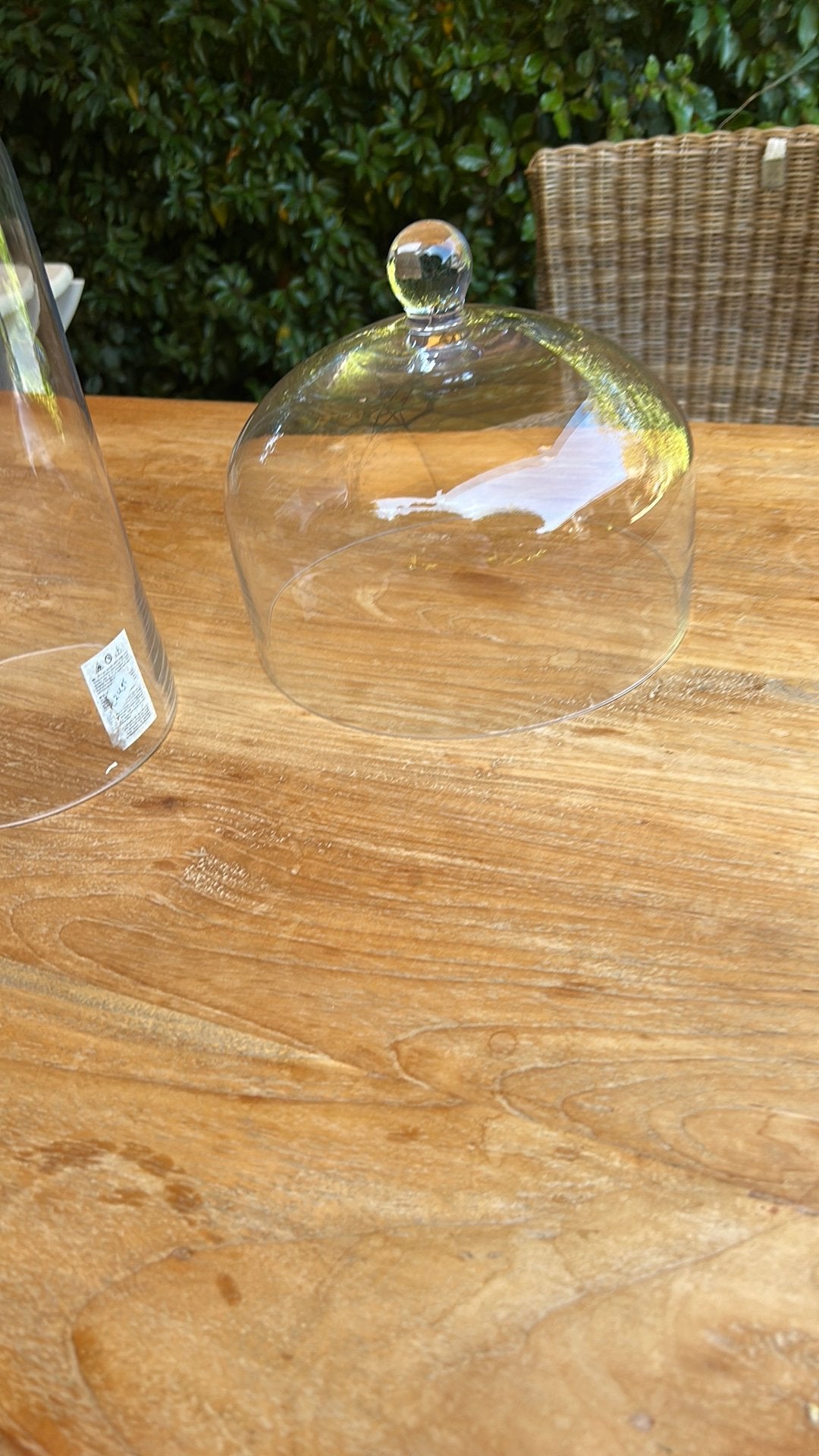 2 nieuwe glazen stolpen.mooi glas geslepen, Glas, Ophalen, Nieuw, Geslepen