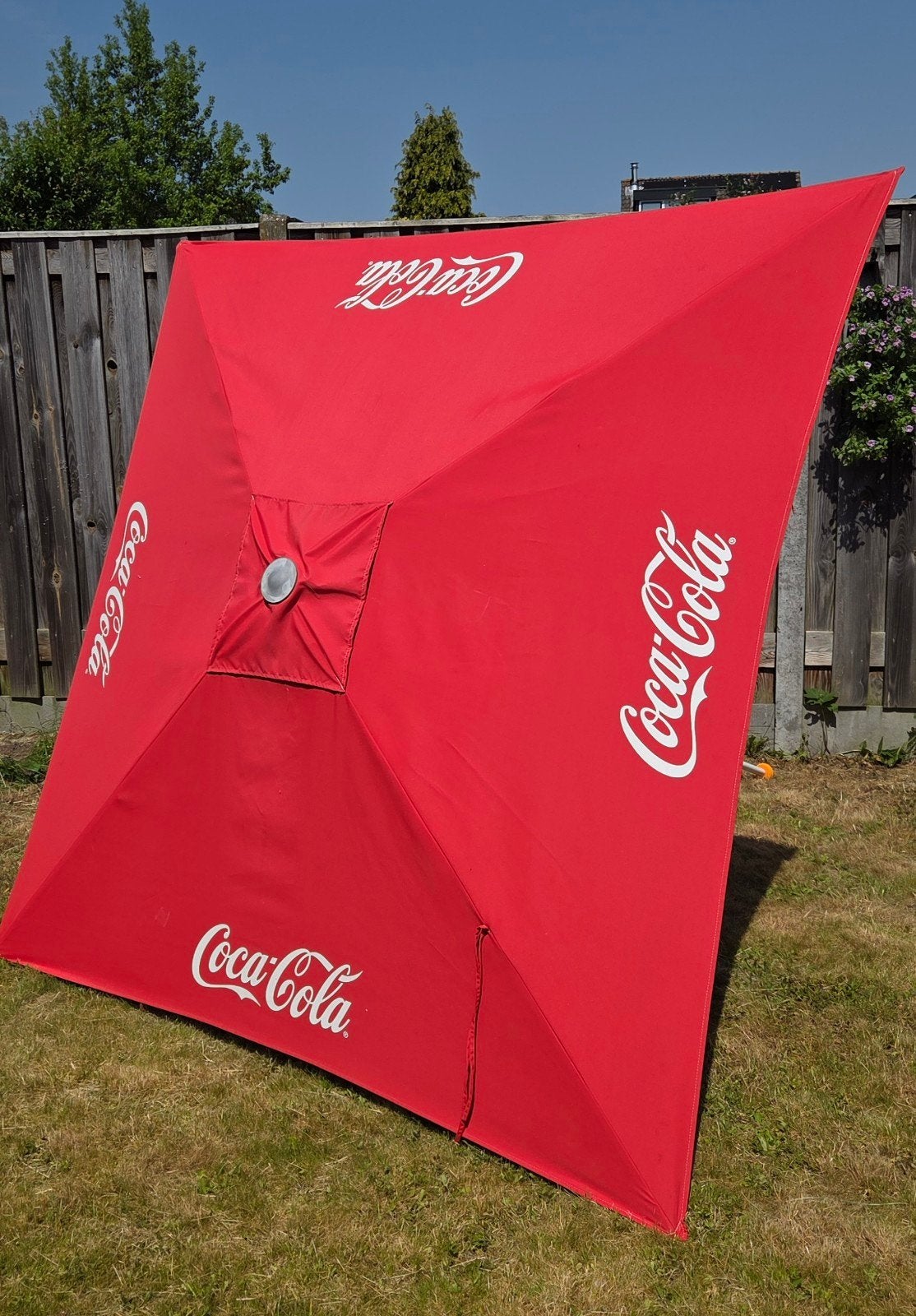 Coca-Cola parasol NIEUW, Tuin en Terras, Parasols, Ophalen of Verzenden, Nieuw