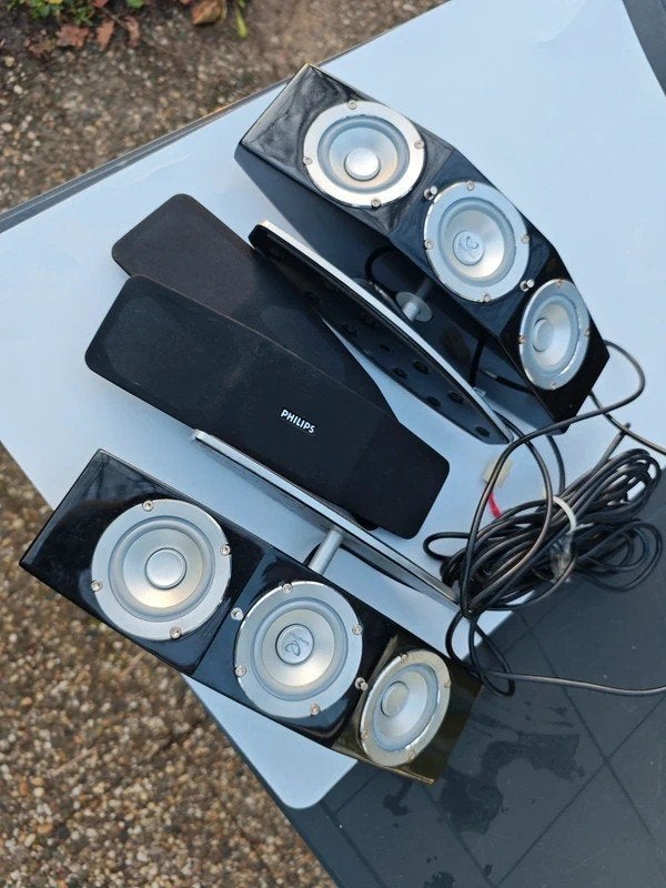 Philips Sonowave 2x6 Speakers - 8 Ohm, 50W, Audio, Tv en Foto, Stereo speakers, Philips, Gebruikt, Ophalen of Verzenden
