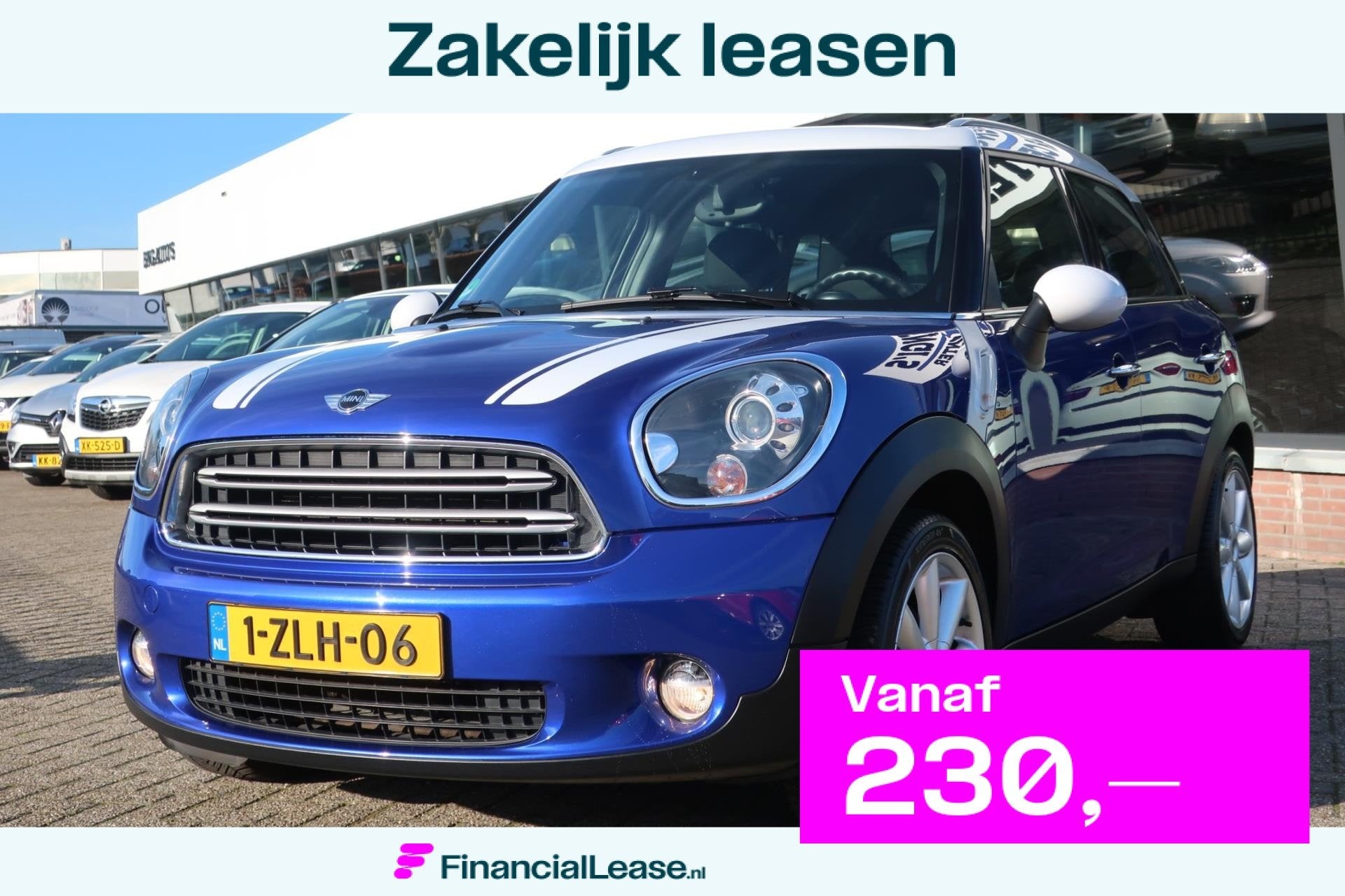 Mini Mini Countryman 1.6 Cooper Knockout Edition 2e EIG_XENO, Voorwielaandrijving, Stof, Gebruikt, Blauw