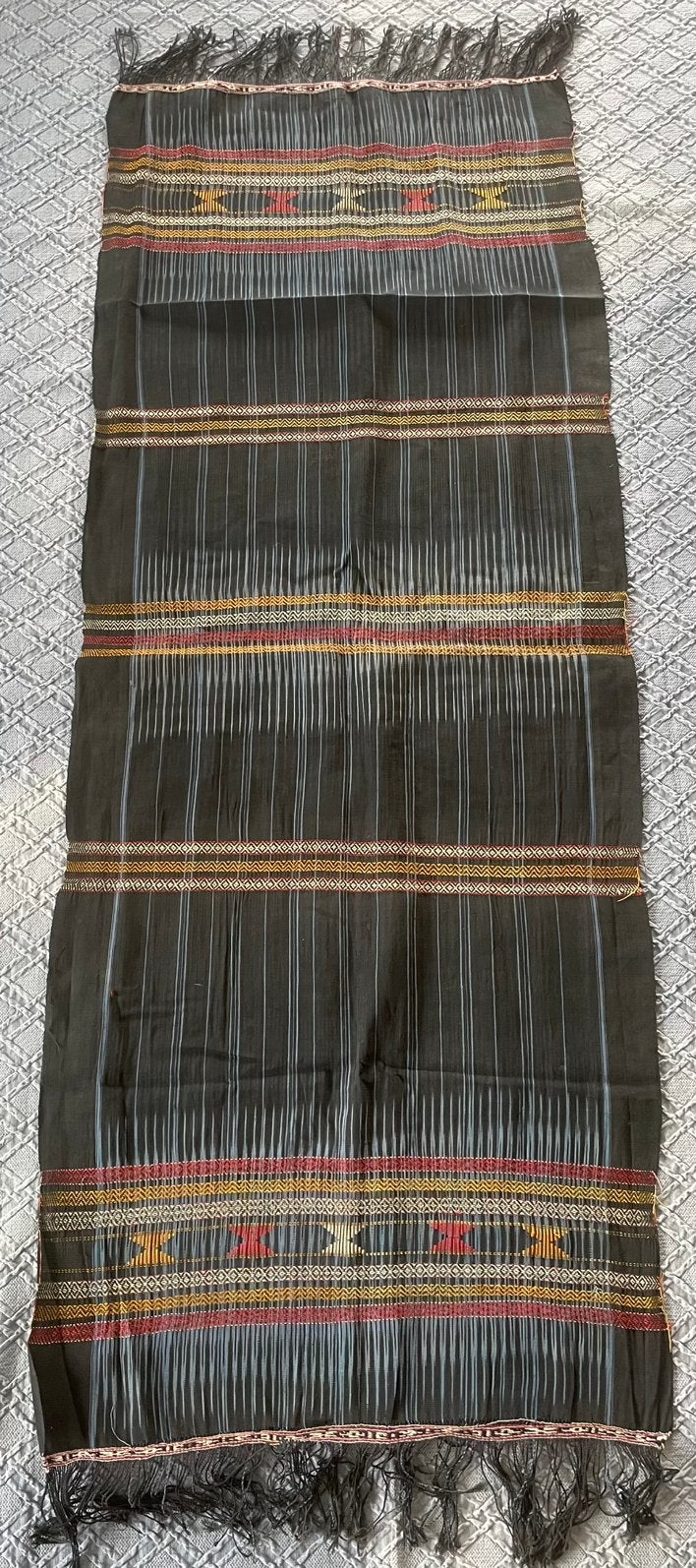 Handgeweven Antieke Indonesische Ulos Doek Ikat ca. Jaren 50, Ophalen